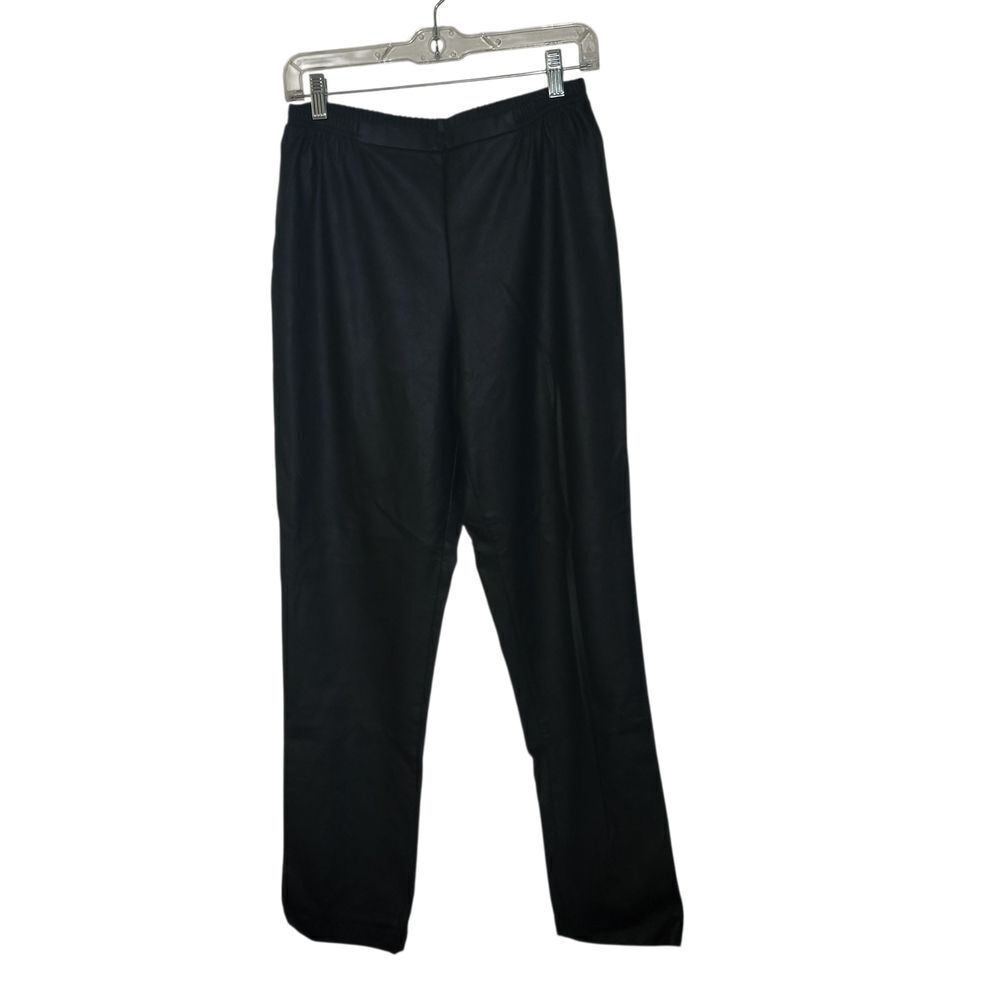 CAROLINE ROSE FAUX LEATHER PANTS SIZE SMALL
